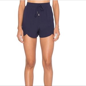 Pink Stitch First Base Short in Black